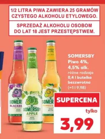 Piwo Somersby Blackcurrant +2 warianty