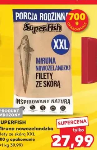 SuperFish Miruna nowozelandzka filety ze skórą XXL