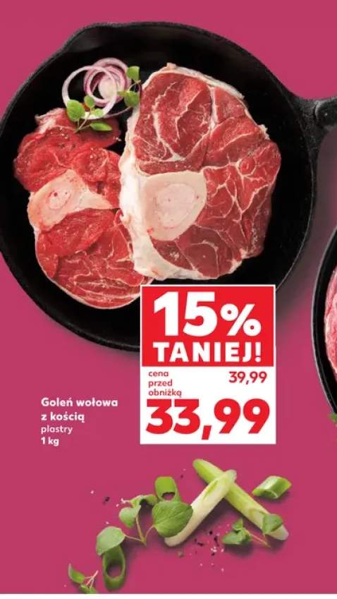 Goleń wołowa z kością plastry