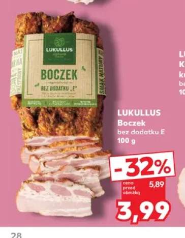 Boczek bez dodatku E Lukullus