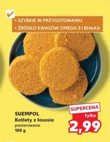 Kotlety z łososia panierowane Suempol