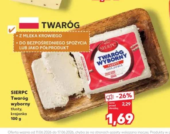 Twaróg wyborny tłusty krajanka Sierpc