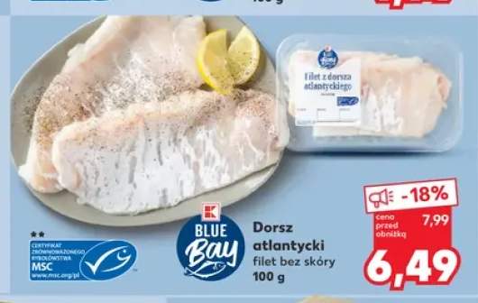Dorsz atlantycki filet bez skóry Blue Bay