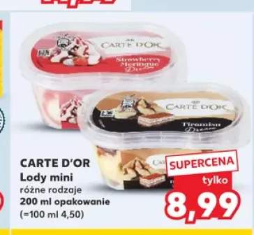 Lody mini Strawberry Meringue Carte D'Or +1 wariant