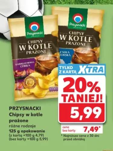 Chipsy w kotle prażone Przysnacki karmelizowana cebula +1 wariant