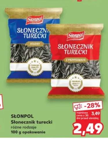 Słonecznik turecki Słonpol solony +1 wariant