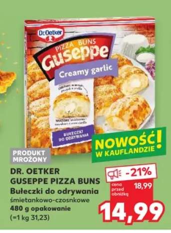 Bułeczki do odrywania śmietankowo-czosnkowe Dr. Oetker Guseppe Pizza Buns