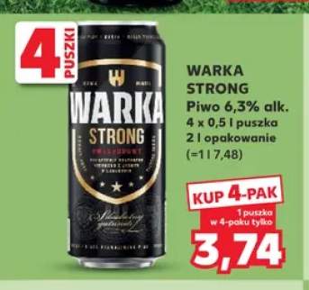 Piwo Warka Strong 4-pak