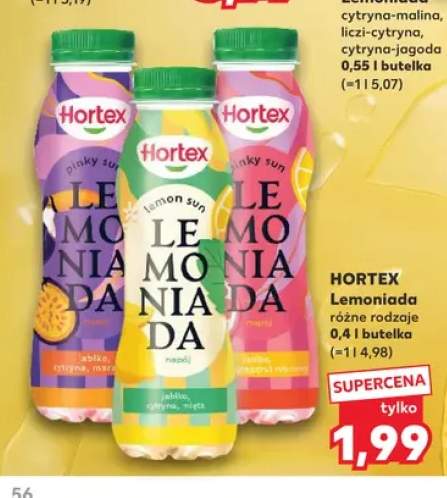Lemoniada jabłko cytryna marakuja Hortex +2 warianty