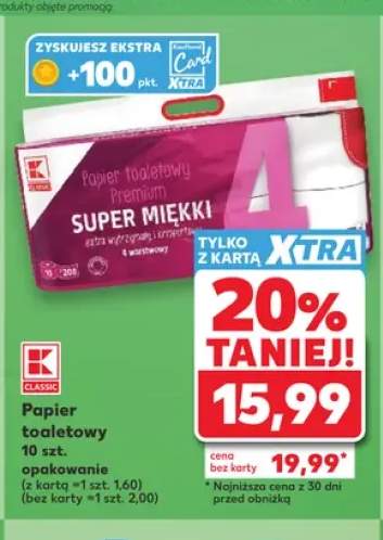 Papier toaletowy K-Classic Premium Super Miękki 4-warstwowy