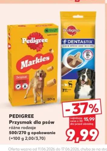 Przysmak dla psów Pedigree Dentastix +1 wariant