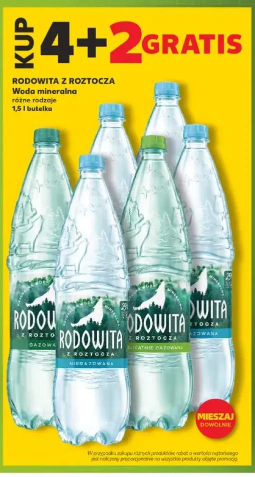 Woda mineralna niegazowana Rodowita z Roztocza +2 warianty