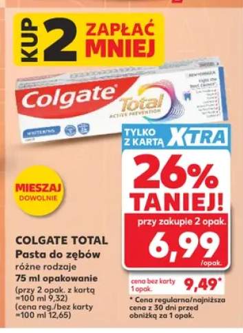 Pasta do zębów Colgate Total Whitening +1 wariant