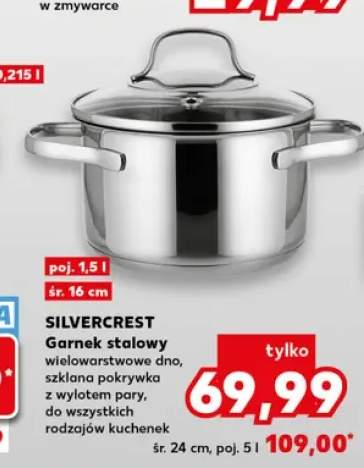 Garnek stalowy SILVERCREST 1,5 l