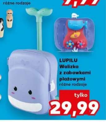 Walizka z zabawkami plażowymi Lupilu