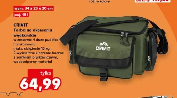 Torba na akcesoria wędkarskie Crivit