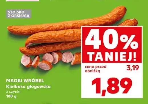 Kiełbasa głogowska z szynki Madej Wróbel
