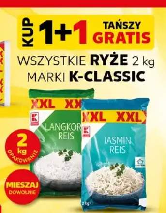 Ryż długoziarnisty K-Classic +1 wariant