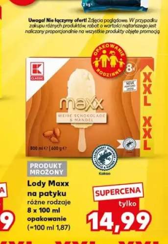 Lody Maxx na patyku K-Classic 8-pak