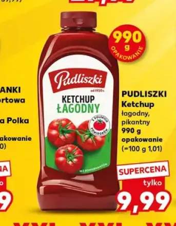 Ketchup łagodny Pudliszki +1 wariant