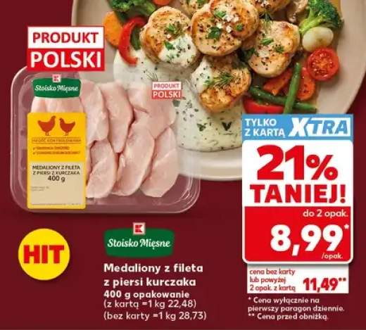 Medaliony z fileta z piersi kurczaka Stoisko Mięsne