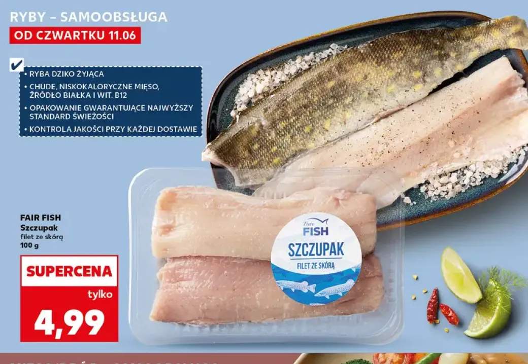 Szczupak filet ze skórą Fair Fish