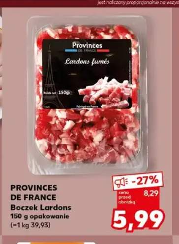 Boczek Lardons Provinces de France