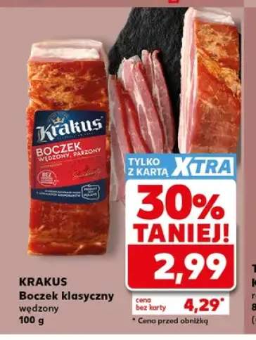 Boczek klasyczny wędzony Krakus