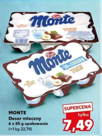 Deser mleczny Monte 6-pak