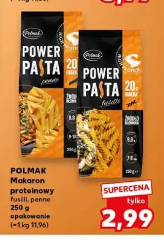 Makaron proteinowy Polmak fusilli +1 wariant