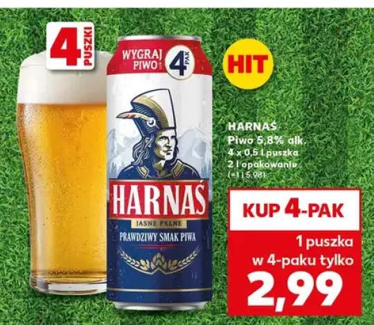 Piwo Harnaś Jasne Pełne 4-pak