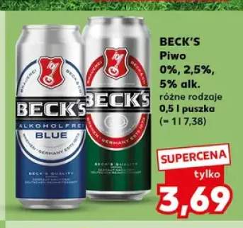 Piwo bezalkoholowe Beck's Blue 0% +2 warianty