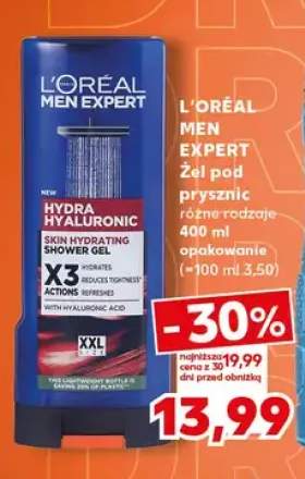 Żel pod prysznic L'Oréal Men Expert Hydra Hyaluronic