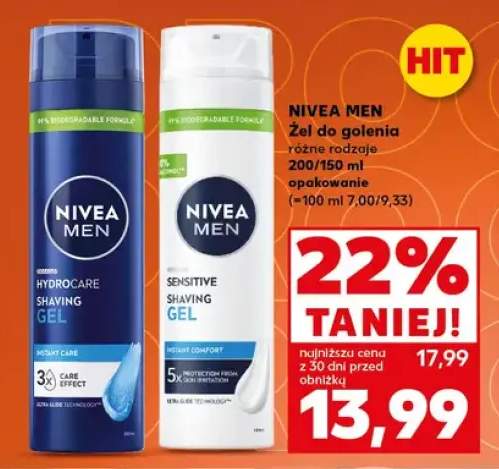 Żel do golenia Nivea Men Sensitive +1 wariant