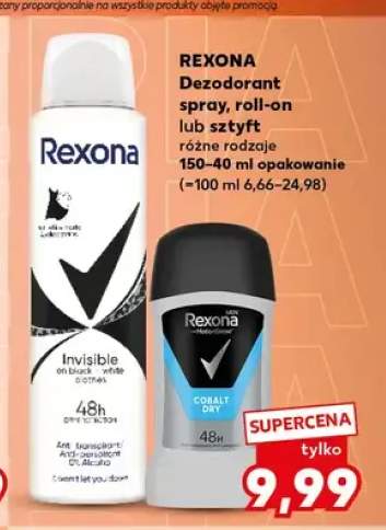 Dezodorant Rexona Invisible +1 wariant