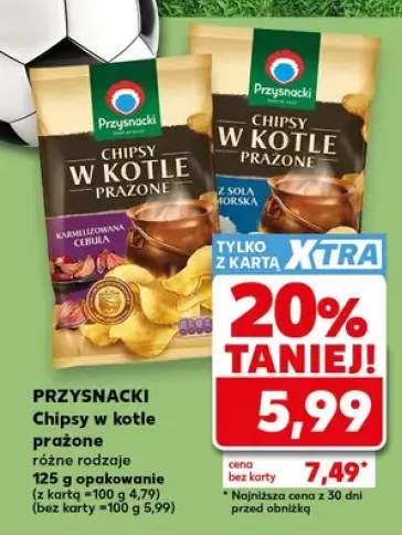 Chipsy w kotle prażone Przysnacki karmelizowana cebula +1 wariant