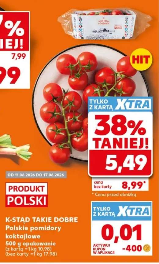 Pomidory koktajlowe K-Stąd takie Dobre!