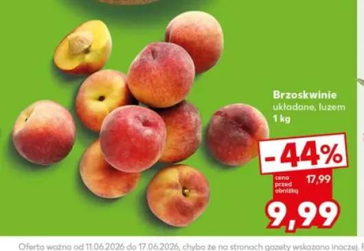Brzoskwinie układane