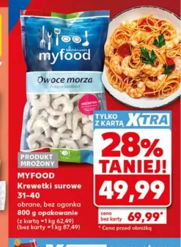 Krewetki surowe Myfood 31-40