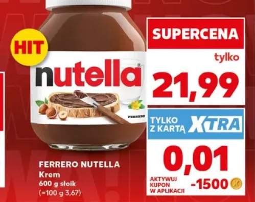 Krem do smarowania Ferrero Nutella