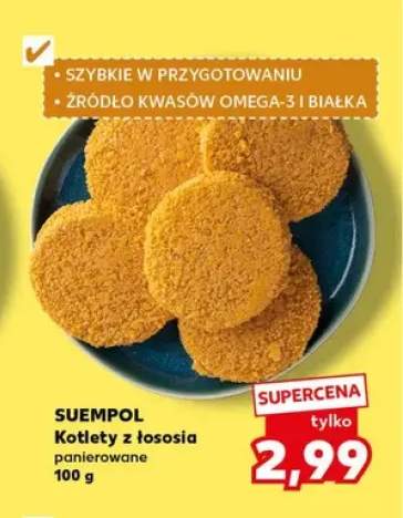 Kotlety z łososia panierowane Suempol