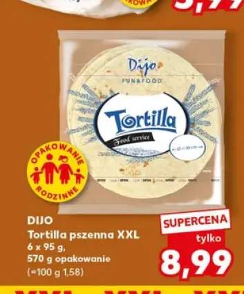 Tortilla pszenna XXL Dijo 6-pak
