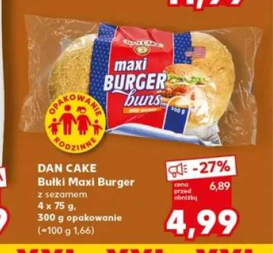 Bułki Maxi Burger z sezamem Dan Cake 4-pak