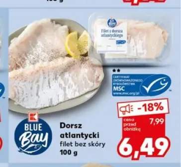 Dorsz atlantycki filet bez skóry Blue Bay