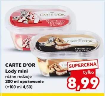 Lody mini Strawberry Meringue Carte D'Or +1 wariant