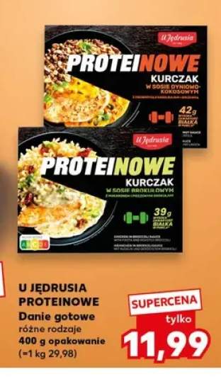 Danie gotowe U Jędrusia Proteinowe kurczak w sosie brokułowym +1 wariant