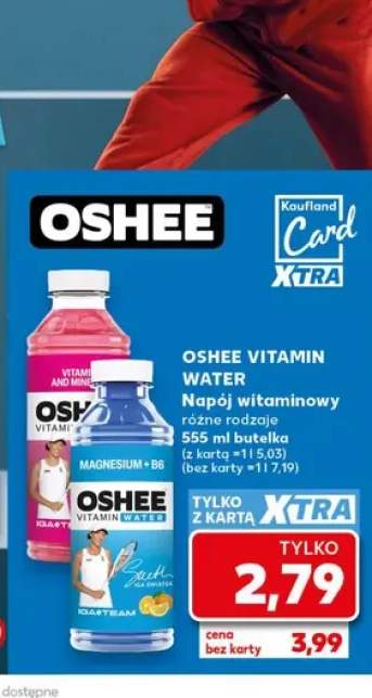 Napój witaminowy Oshee Vitamin Water Magnesium + B6 +1 wariant
