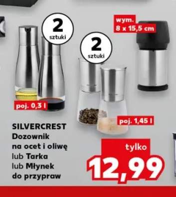 Dozownik na ocet i oliwę Silvercrest 2-pak +2 warianty