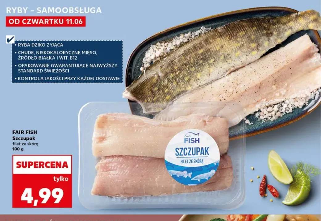 Szczupak filet ze skórą Fair Fish