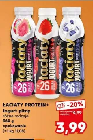 Jogurt pitny Łaciate Protein+ truskawka +2 warianty